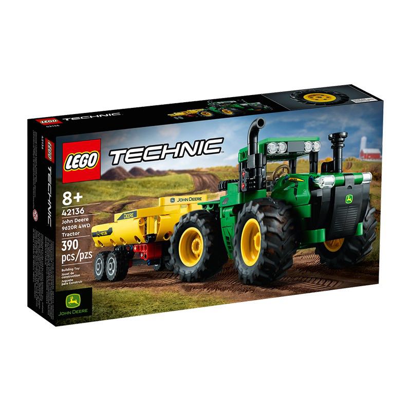 PLUS会员：LEGO 乐高 Technic科技系列 42136 约翰迪尔 9620R 4WD 拖拉机 190.55元