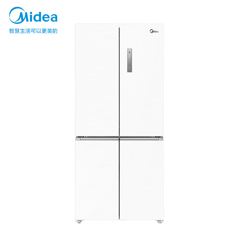 PLUS会员：Midea 美的 BCD-483WSPZM(E) 风冷十字对开门冰箱 483L 白色 3421.89元包邮+9