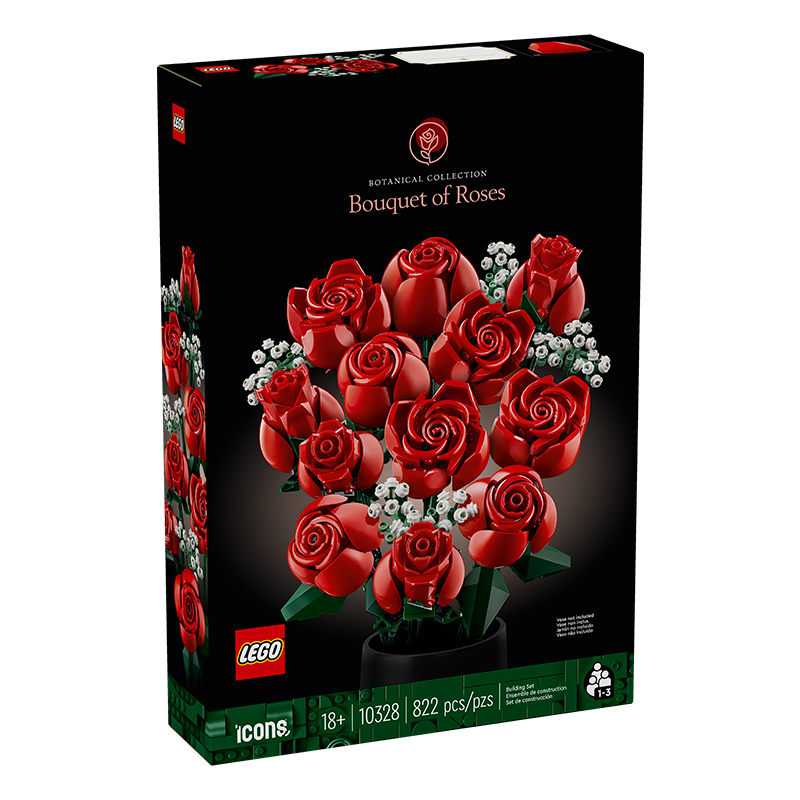 LEGO 乐高 10328玫瑰礼盒男女孩儿朋友童益智拼搭积木玩具礼物 291.65元