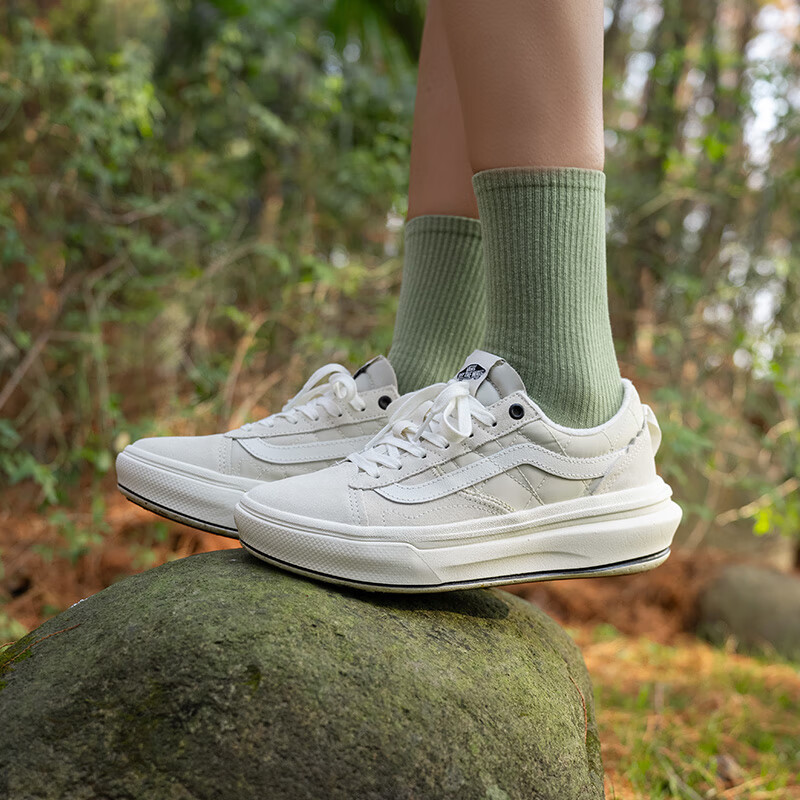 20点开始：VANS 范斯 Old Skool Overt Plus CC 厚底增高帆布鞋 VN0A4BVLBWQ 189元（需支