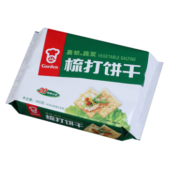 Garden 嘉顿 蔬菜味苏打饼干 460g 6.26元