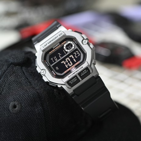 CASIO 卡西欧 男士小方块石英腕表 WS-1400H-1BVPF 179元包邮（双重优惠）