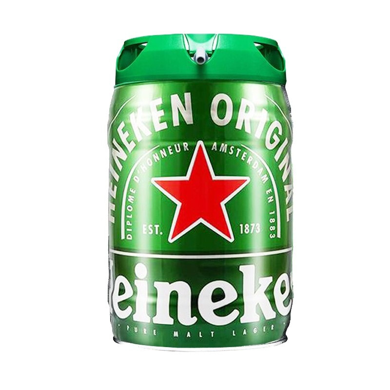 Heineken 喜力 啤酒 铁金刚 桶装啤酒 全麦酿造 原麦汁浓度≥11.4°P 5L 117.31元（