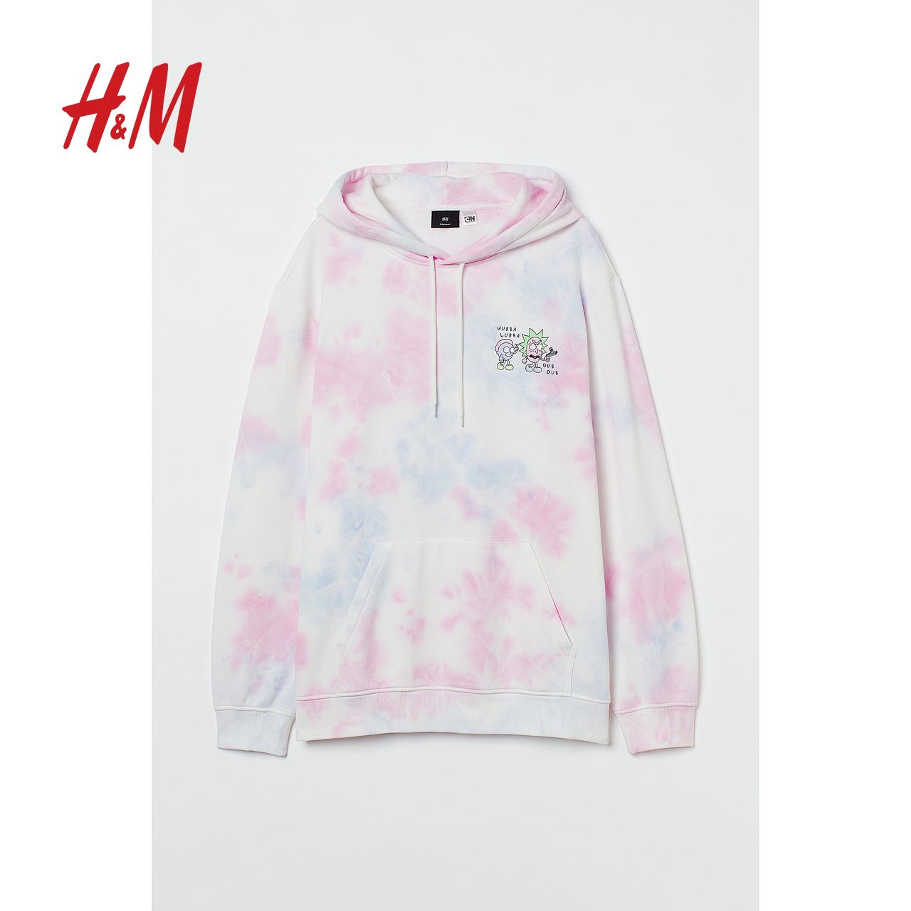 H&M HM男装卫衣春款情侣装美式休闲印花潮牌柔软舒适连帽套衫0891996 110元（