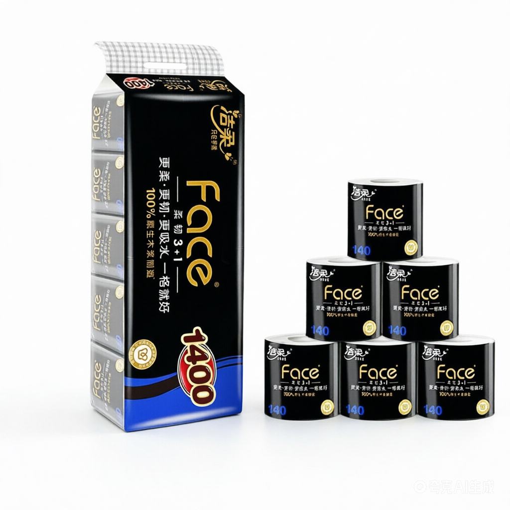 洁柔 四层卷纸 140g 家用有芯卷筒纸 手纸厕纸 家庭装 10.9元