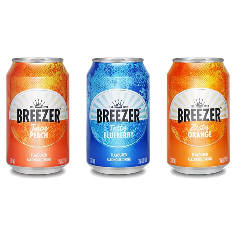 BREEZER 冰锐 百加得预调鸡尾酒 330m*6罐 ￥9.9