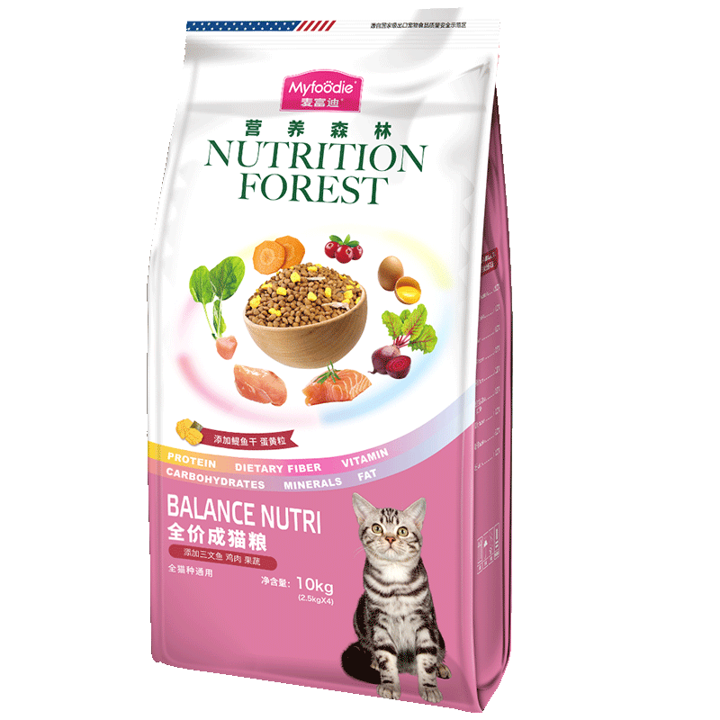 Myfoodie 麦富迪 营养森林系列 全价营养成猫猫粮8kg ￥103.55