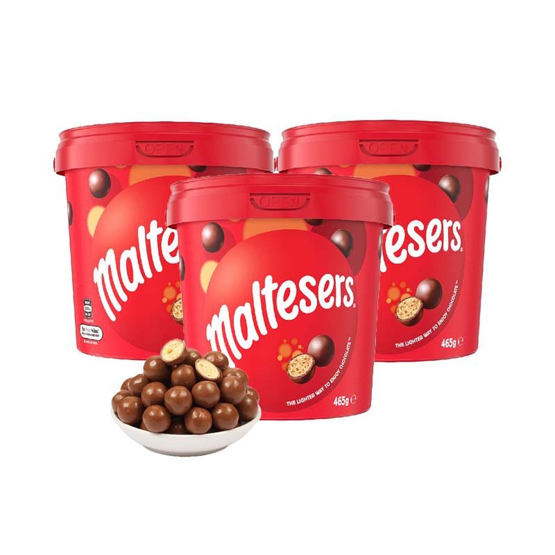 3.8焕新：maltesers 麦提莎 脆心巧克力球 465g*3 181.28元（需用券）