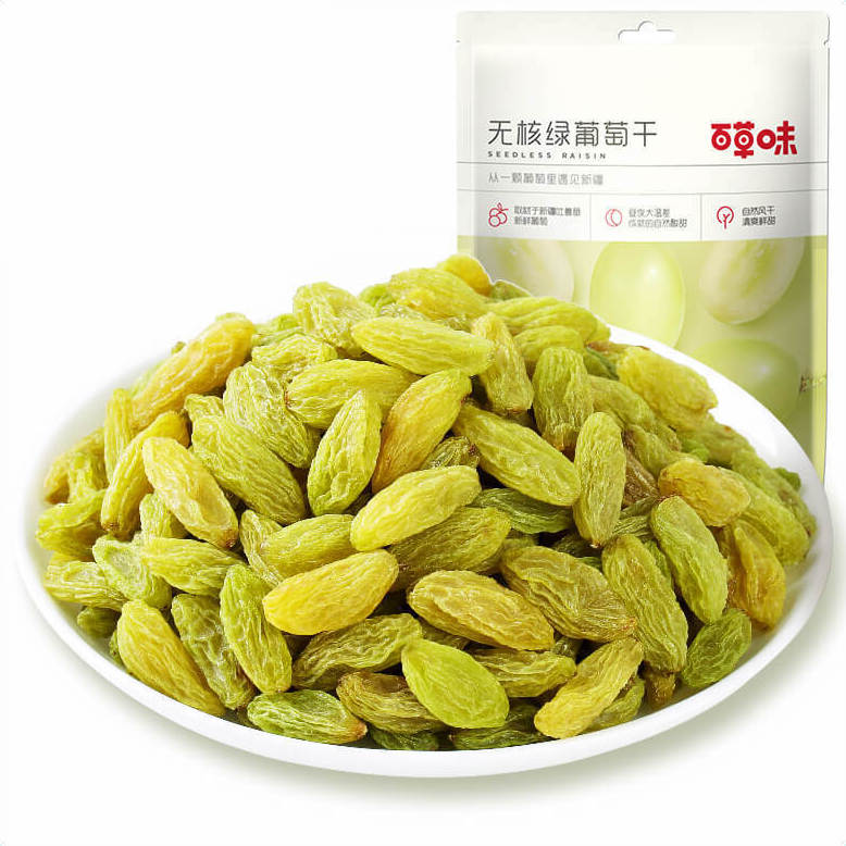 Be&Cheery 百草味 无核绿葡萄干 500g 12.9元（需用券）