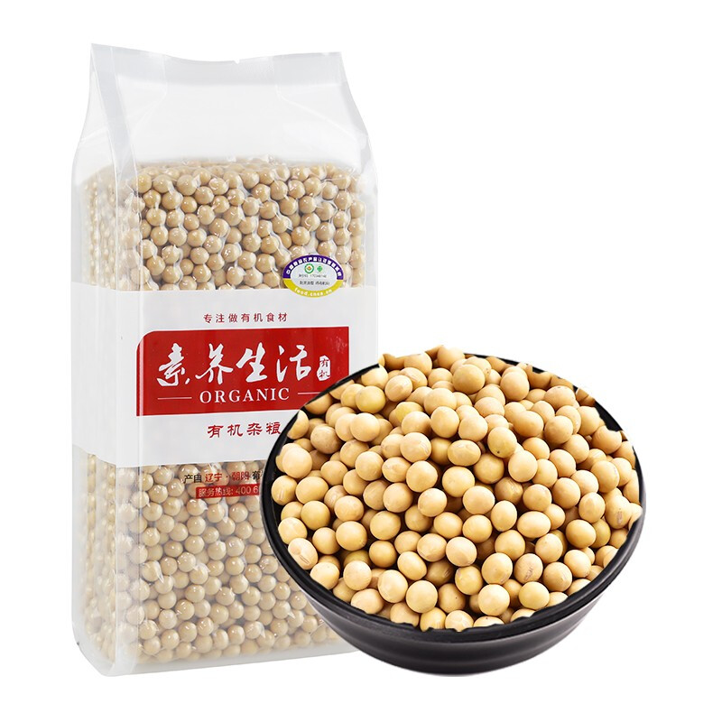 素养生活 有机黄豆 850g 14.15元（需买3件，需用券）