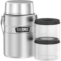 Thermos 47oz 不锈钢保温食品罐 +2个20oz 食物容器 $32.99