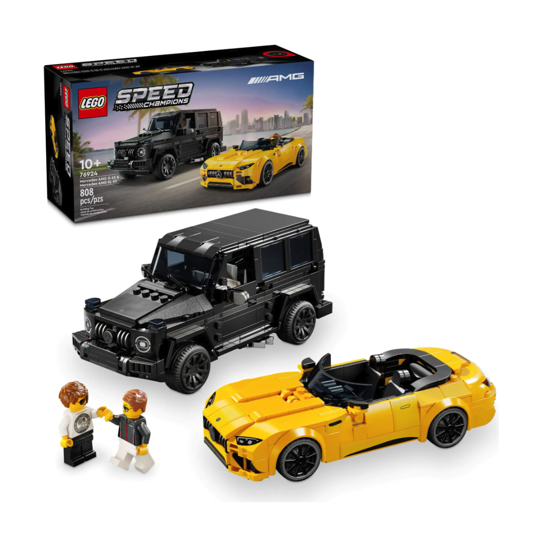 百亿补贴：LEGO 乐高 超级赛车系列 76924 Mercedes-AMG G 63 与 Mercedes-AMG SL 63 253元