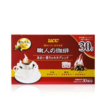 UCC 悠诗诗 滴滤挂耳咖啡 香醇摩卡 30包 36.72元（需买4件，需用券）