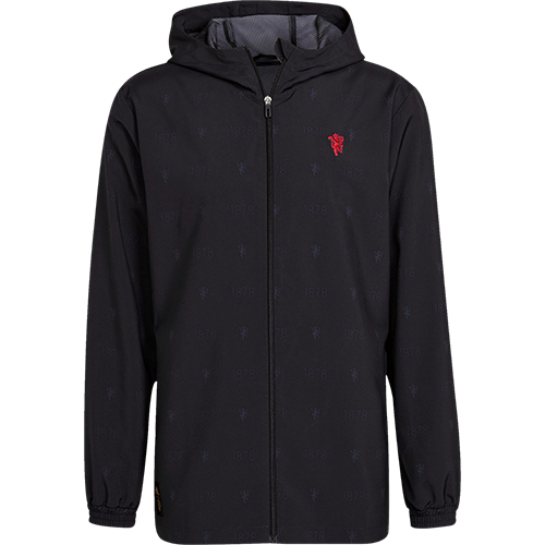 adidas 曼联足球运动连帽夹克 春秋季男款 舒适耐磨 120元（超V会员价，首单