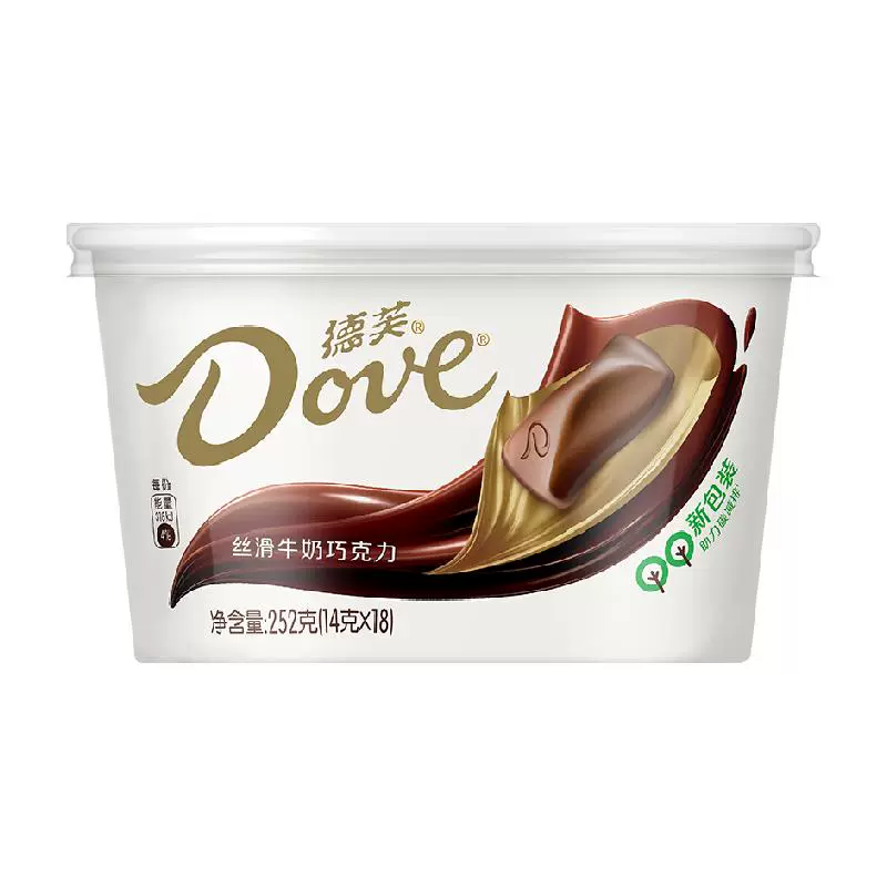 Dove 德芙 丝滑牛奶巧克力 252g 23.51元（需用券）