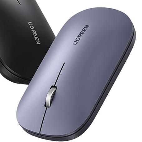 绿联 90366 2.4G蓝牙 双模无线鼠标 4000DPI 灰色 49.9元