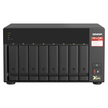 PLUS会员：QNAP 威联通 TS-873A 8盘NAS（V1500B、8GB） 7237元（双重优惠）