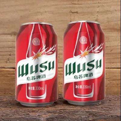 PLUS会员：WUSU 乌苏啤酒 红乌苏 330ml*24罐/箱 69.41元包邮(多重优惠后)