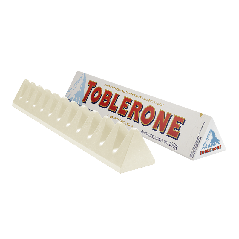 PLUS会员，需首购:三角（Toblerone）瑞士白巧克力（含蜂蜜及巴旦木糖）100g 6.2