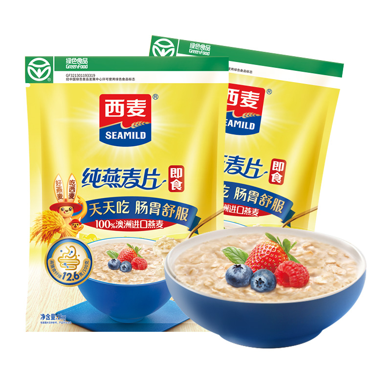 SEAMILD 西麦 纯燕麦片1000g*2袋 19.14元（需买2件，需用券）