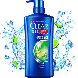 清扬(clear)洗发水 男士去屑洗发露清爽控油型500ml *