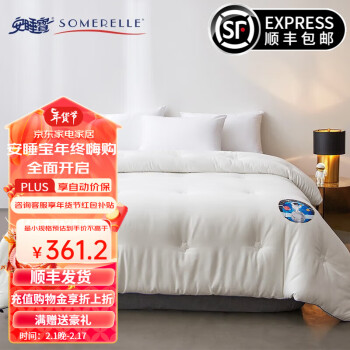 SOMERELLE 安睡宝 被芯被褥冬被双人A类抗菌醇氧棉 门店款 快乐星球 ￥99