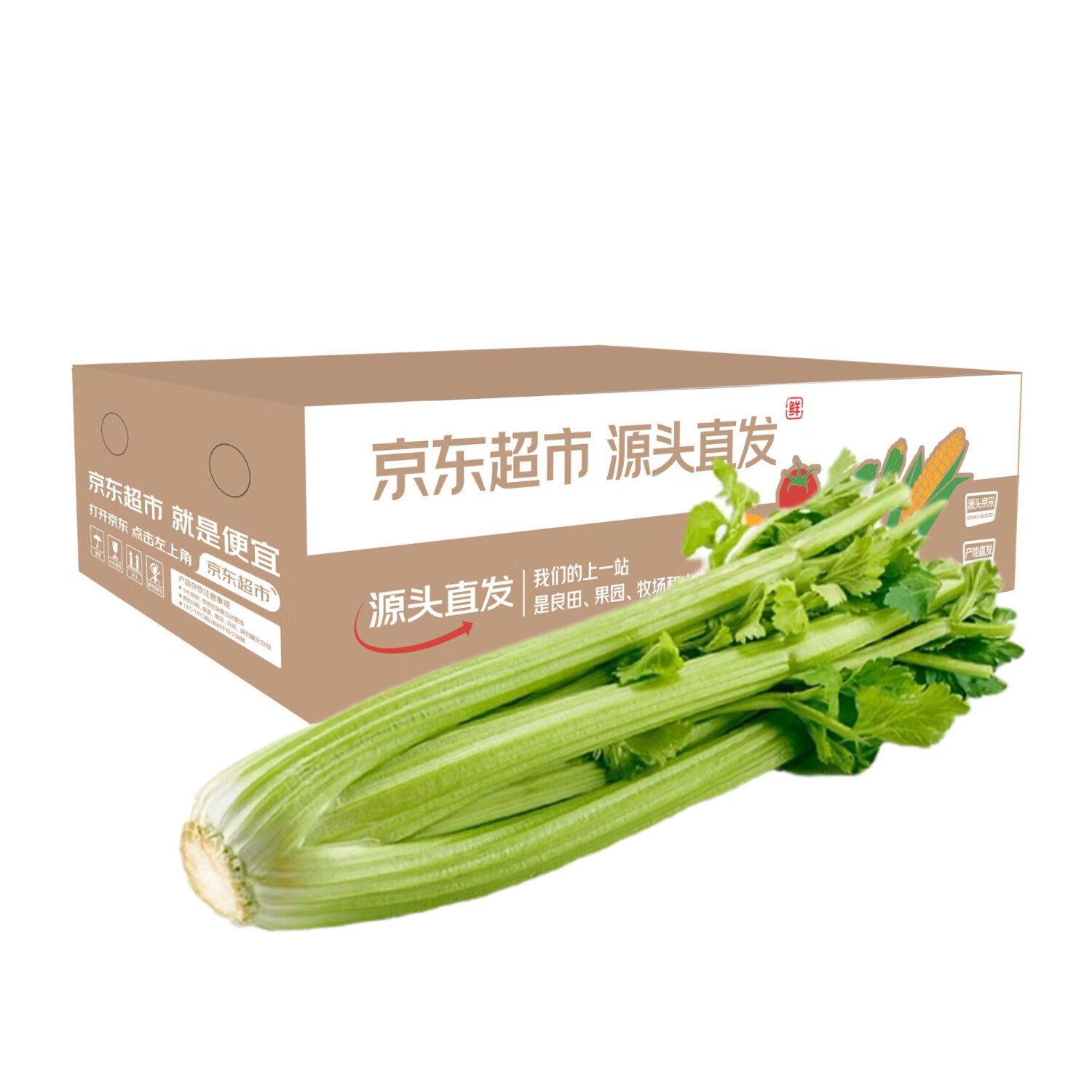 京百味 山东新鲜大西芹4.5斤装榨汁现挖芹菜鲜嫩绿色蔬菜去半叶源头直发 15