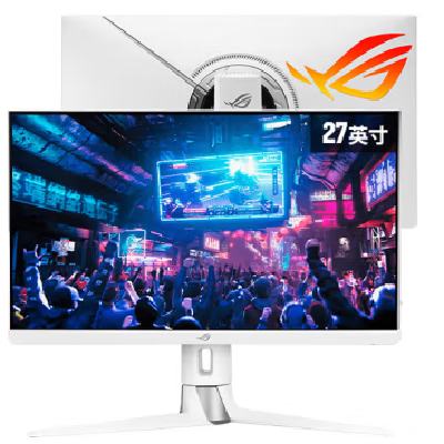 PLUS会员：ASUS 华硕 PG27UQR-W 27英寸IPS显示器白色（3840*2160、160Hz、HDR600、95﹪DC