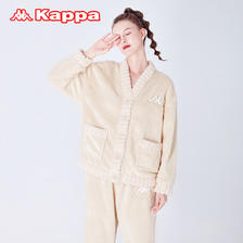 KAPPA 22秋冬新品暖肤绒女士家居服套装 2色 159元包邮（需领券）
