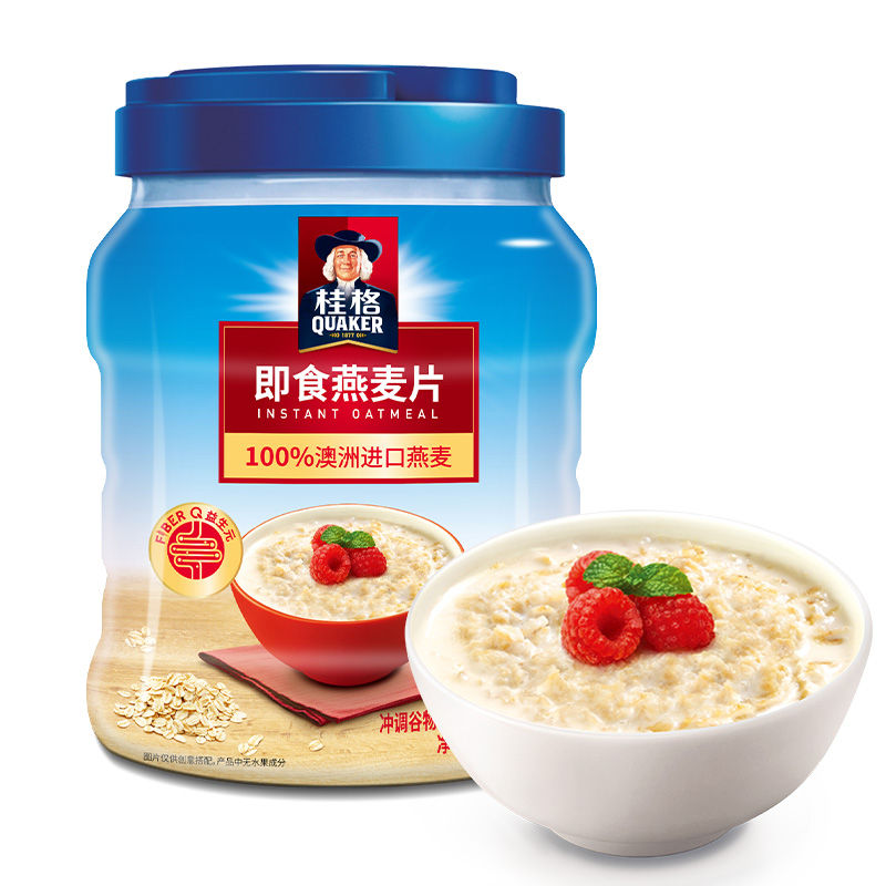 88VIP：QUAKER 桂格 原味即食燕麦片1000g*1罐 9.95元