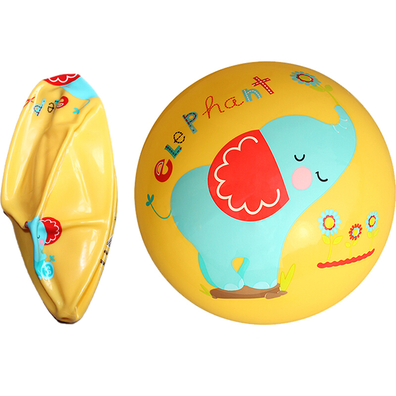 Fisher-Price 儿童玩具球 宝宝小皮球拍拍球22cm（黄色 赠送打气筒）F0516H3儿童