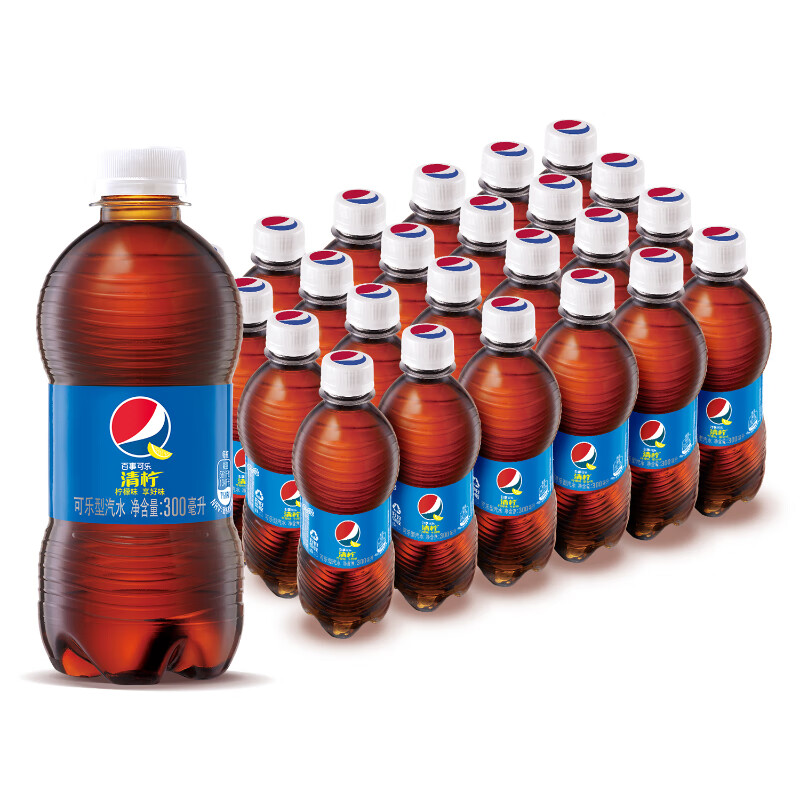 pepsi 百事 可乐 清柠味汽水300ml*24瓶 23.59元（需买2件，需用券）