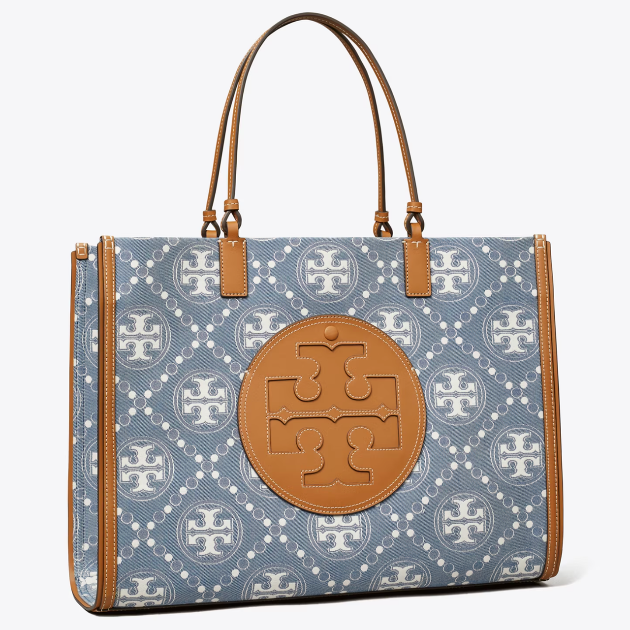 Tory Burch 汤丽柏琦 T Monogram Ella 托特包 5.3折 $315（约2305.58元）