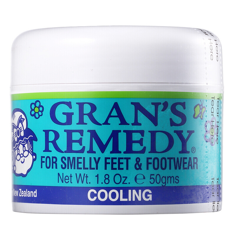 GRANS REMEDY 新西兰老奶奶 臭脚粉 50g 薄荷味 62元