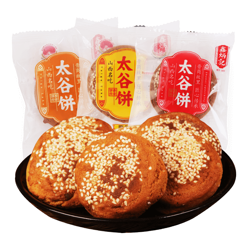 鑫炳记 山西特产 小小太谷饼 原味 50g*30袋 1500g 14.9元（需用券）