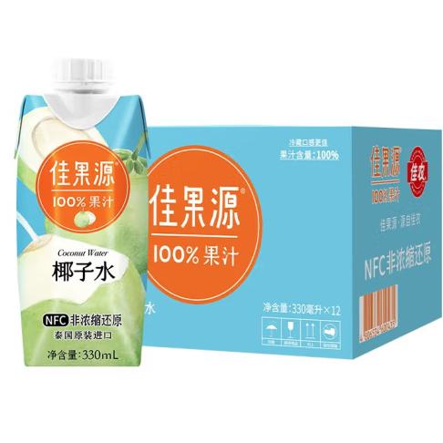 佳果源 NFC椰子水330ml*12瓶 43.45元（合36元/瓶）