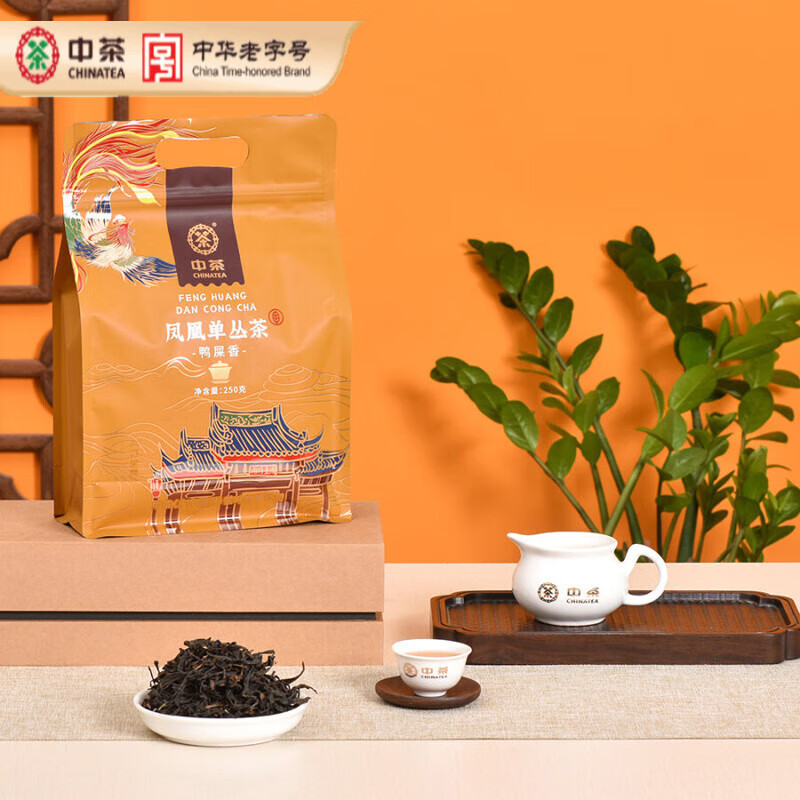 中茶 潮州凤凰单丛茶高山春茶GT304鸭屎香袋装250g ￥92.71