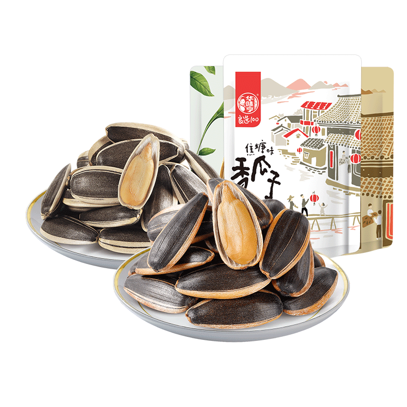 华味亨 香瓜子 500g山核桃味+500g草本味 15.8元