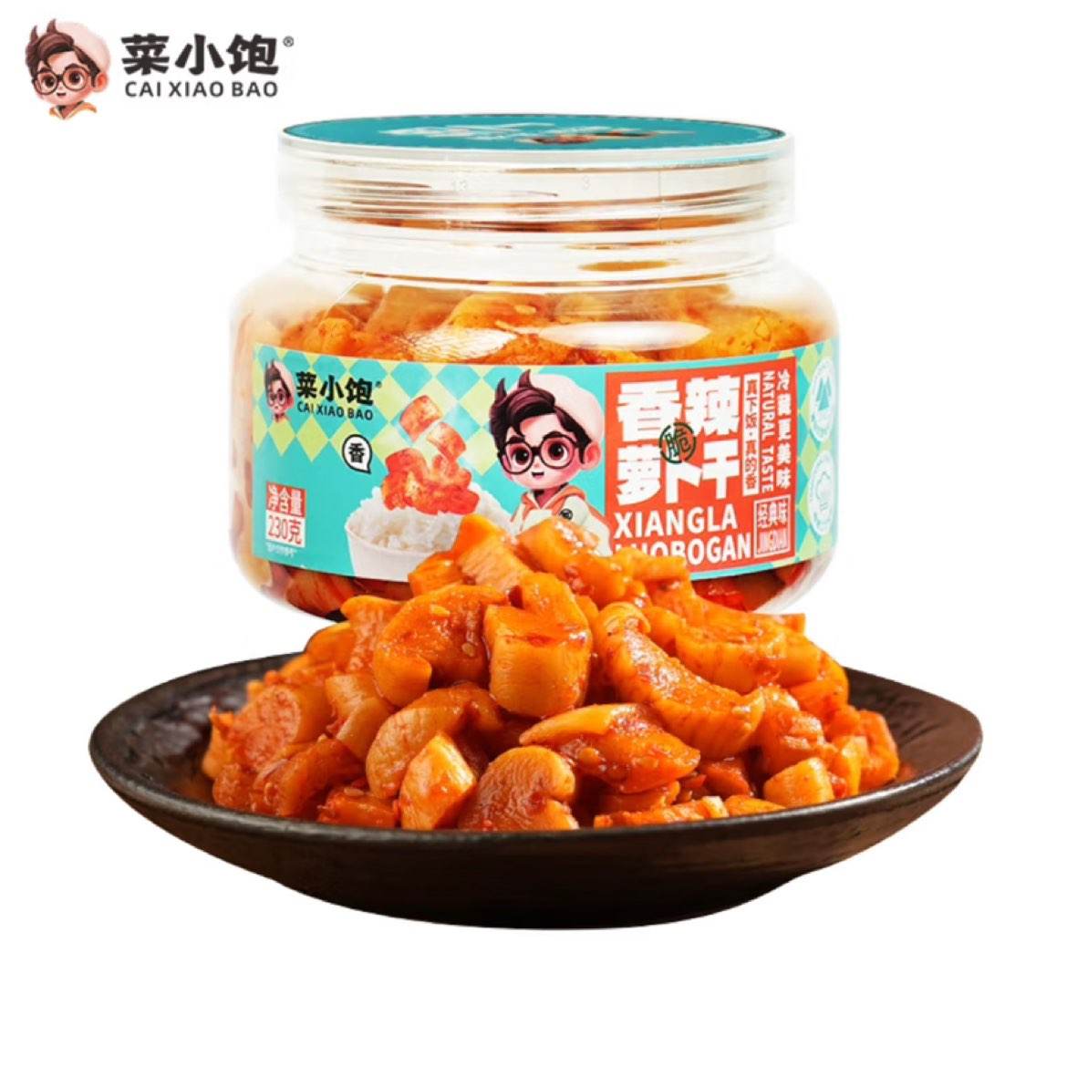 菜小饱 萝卜干香辣味230g*1瓶装 4.88元包邮