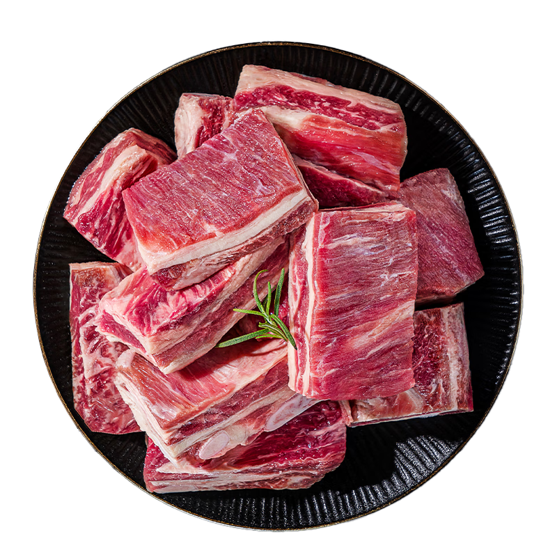 沃典进口原切牛胸骨 生鲜牛肉 牛胸肋排骨 2斤 93.91元（需领券，合46.95元/件