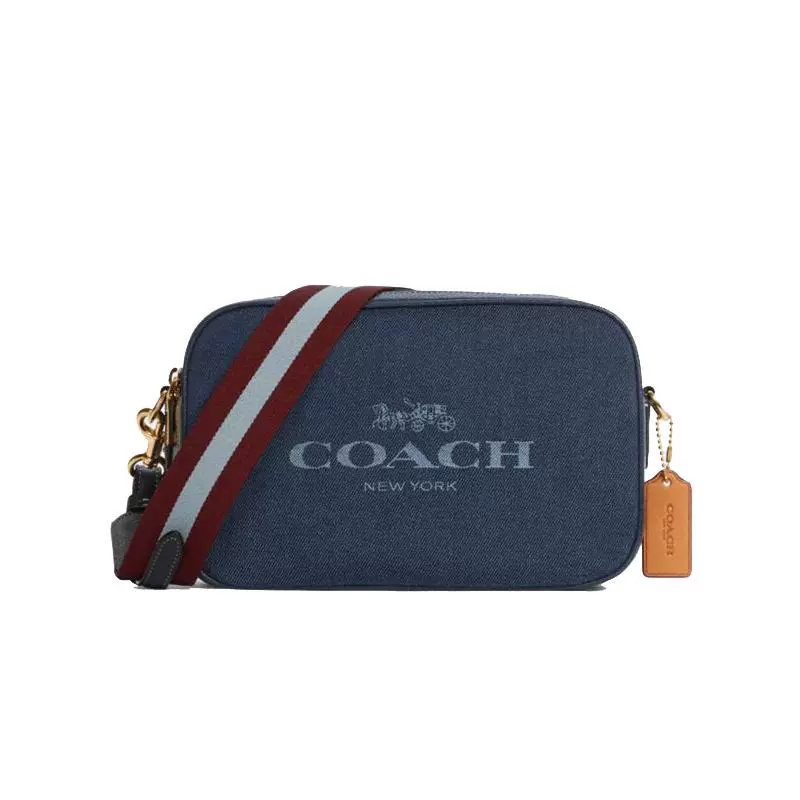 COACH 蔻驰 女士相机包JES牛仔宽肩带单肩斜挎包女包C8585 ￥408.02