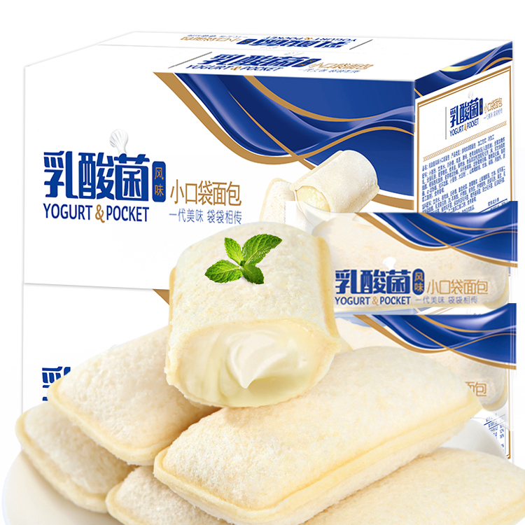 百亿补贴：bi bi zan 比比赞 小口袋面包 乳酸菌风味 496g 10.29元