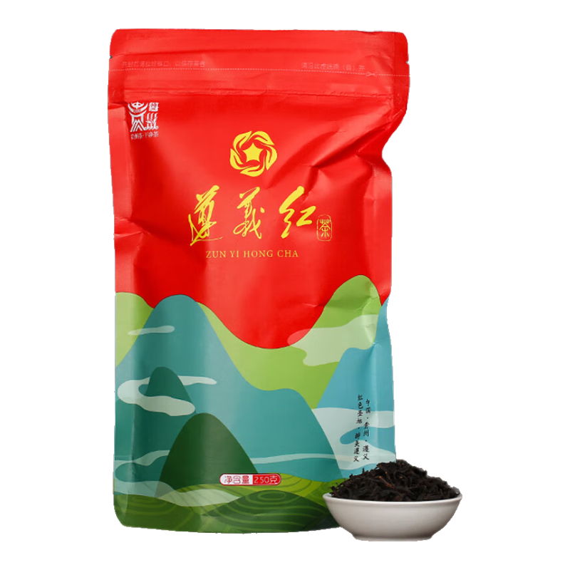 亿公子遵义红茶 贵州遵义 湄潭红茶2024新茶茶叶 工夫红茶 1袋装 250克 17.5元