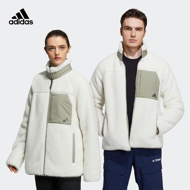 adidas 阿迪达斯 双面穿运动休闲保暖棉服外套 冬季 男款 军绿色 H20789 384元（