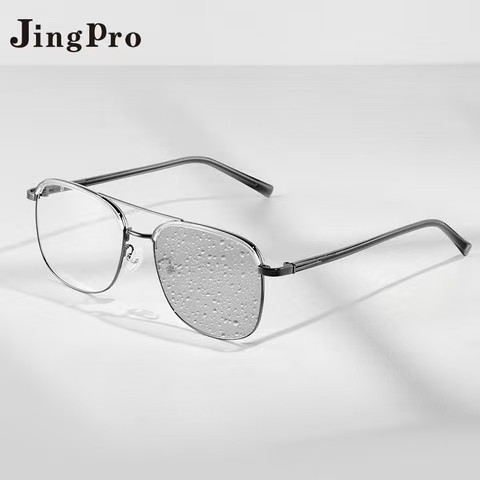 JingPro 镜邦 1.60防雾+变色+防蓝光镜片（一镜三用）+超轻钛架多款 139元包邮