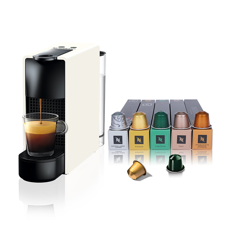 NESPRESSO 浓遇咖啡 奈斯派索 胶囊咖啡机及胶囊咖啡套装 C30白色及温和淡雅5