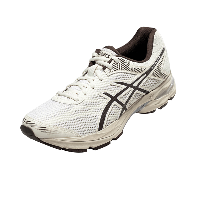 PLUS会员：ASICS 亚瑟士 GEL-FLUX 4 透气跑步鞋 白色/棕色 371.03元包邮（需拍2件