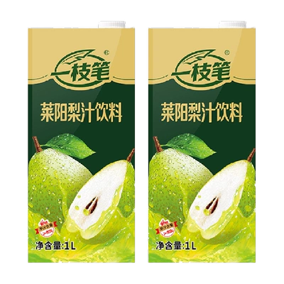 88VIP:一枝笔 含梨量80﹪莱阳梨汁1L*2盒饮料 15.9元