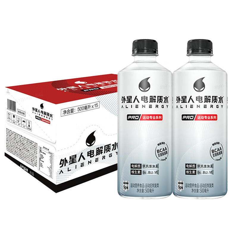 alienergy 外星人饮料 外星人电解质水饮料 500ml*15瓶 运动专业系列营养食品 添