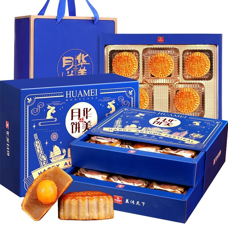 Huamei 华美 维港月色月饼礼盒装 混合口味 720g 29.87元（需用券）